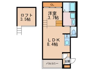 ネックスステージ姫里の物件間取画像